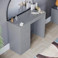 Descuento Riano - tocador para Maquillaje de 3 cajones, para mobiliario de Dormitorio, Blanco - details 13