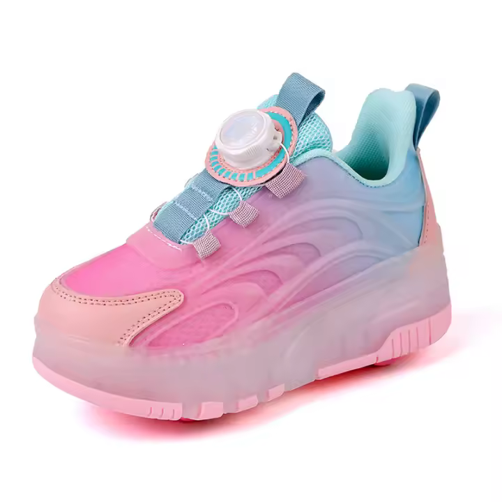 Nuevos Zapatos Para Turbas Con Ruedas Extraíbles, Zapatos Deportivos, Zapatos Luminosos - 1