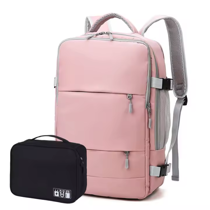 Mochila de Gimnasio USB para Damas y Estudiantes con Carga USB Bolsa de Hombro de Nylon Capacidad 20-50 Litros Ideal para Laptop Escuela y Uso Diario - 1