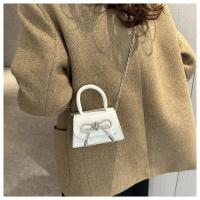 Mini bolsa de hombro con cordones para mujeres, correa de hombro para mujeres, solapa de cuero PU, cadena, moda - details 16