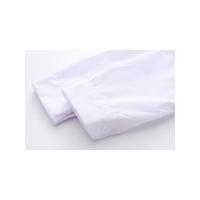 Blusa De Algodón Blanca Casual Para Mujer Cuello En V Con Botones Manga Larga Bordada Estilo Casual Blusa Transversal - details 16