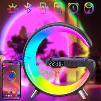 Reloj despertador inteligente con luz LED, cargador inalámbrico multifuncional, Altavoz Bluetooth, Control por aplicación - details 18
