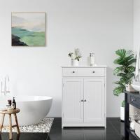 Auxiliar Tres Niveles Columna Cuarto Cajonera Mara Lacada 60x30x80cm Blanco - details 3