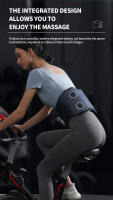 Cinturón de masaje vibratorio eléctrico, cinturón de masaje con calefacción Lumbar inflable, entrenador de cintura gris, moldeador, cuidado Personal de la salud - details 0