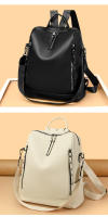 Mochila antirrobo de gran capacidad para mujer, bolso de hombro de viaje de cuero suave, novedad de 2024 - details 1