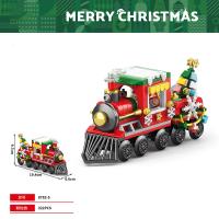 Casa de Pan Dulce de Navidad Carrito de Alce Bloques de Construcción Regalos de Fiesta de Año Nuevo - details 9