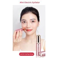 Recortador de cejas eléctrico, Mini depiladora, lápiz labial, depilación Facial, herramienta de afeitar indolora portátil para mujeres - details 3