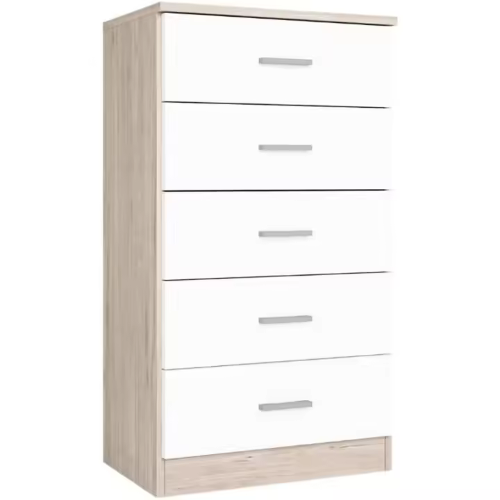 Sinfonier 5 cajones Color Sahara/Blanco Mate 90x50x33 cm - 1