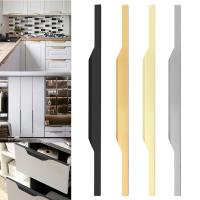 Perilla moderna de aleación de aluminio para puerta de armario, tirador oculto para cajón de cocina - details 0