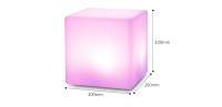 Luz Nocturna LED recargable con forma de cubo, luz nocturna con Control remoto para dormitorio, 7 colores que cambian, batería integrada - details 5