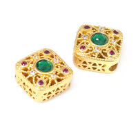 Pulseras de Abalorios Nepaleses Vintage 5PCS Matte Dorado Accesorios de Alta Calidad Rosediy - details 23