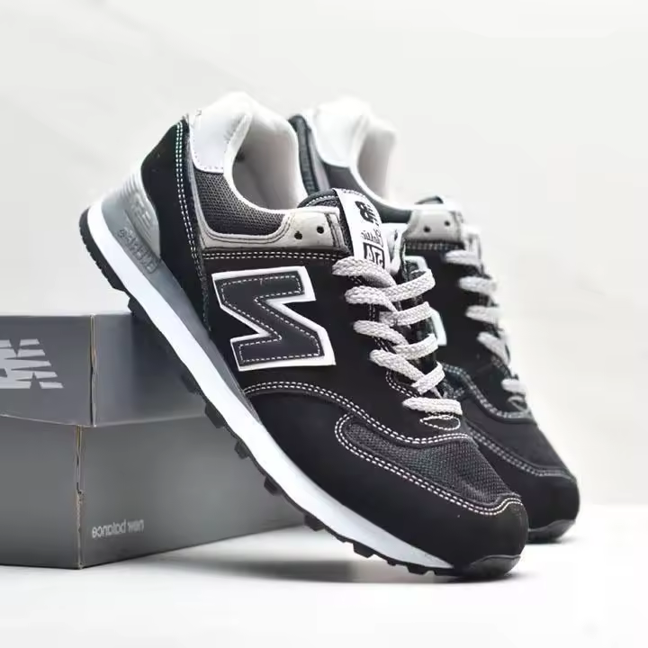 LETEN 100% auténtica tienda oficial NB574 zapatilla gris azul 574NSF zapatos deportivos para hombres mujeres corriendo pegatinas de pared - 1