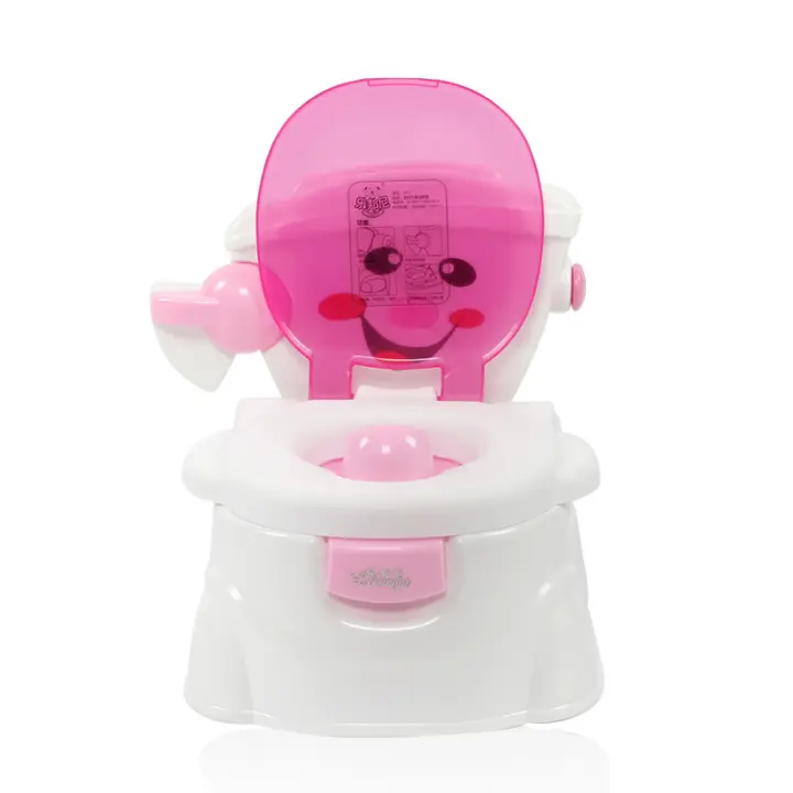Orinal portátil de diseños animados para bebés, asiento de inodoro para niños, orinal de entrenamiento para niños y niñas, WC - 1