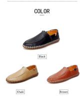 Zapatos grandes para adultos, transpirables y suaves, para conducir al aire libre, para hombres, zapatos casuales de cuero de moda - details 6