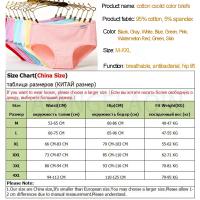 Bragas de talla grande, ropa interior de algodón para mujer, calzoncillos para niñas, lencería de Color sólido, pantalones cortos, ropa interior cómoda para mujer 3XL/4XL - details 1