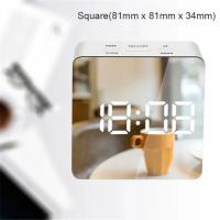 Reloj despertador Digital con función de atenuación de temperatura para dormitorio, oficina, batería de viaje y espejo LED alimentado por USB - details 6