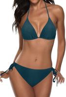 Traje de baño de vacaciones casual de bikini de tres puntos dividido para mujer profesional - details 41
