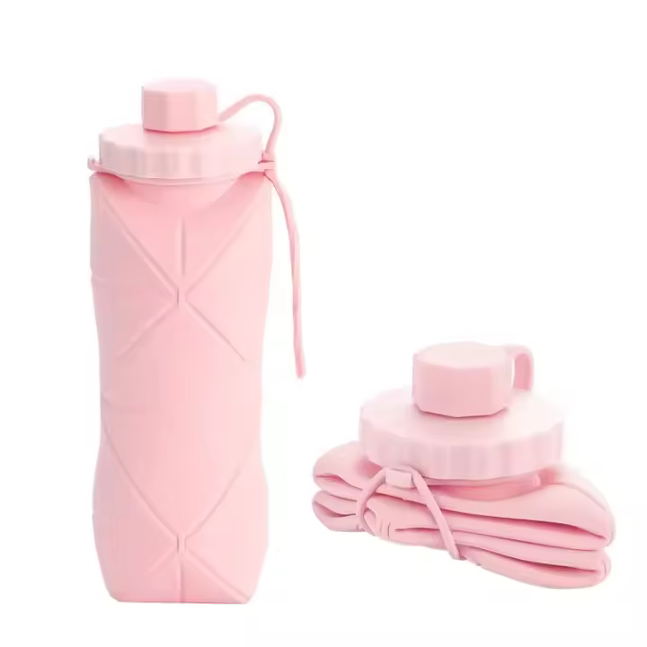 Taza plegable de silicona Creative Taza expandible portátil para Exterior Botella de Agua Deportiva Taza de viaje Taza de mano - 1