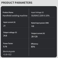 Máquina de Soldar Portátil de Alta Potencia de 4600W Voltaje Doméstico 110V/220V±15% - details 4