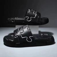 Zapatillas de plataforma para hombre, zapatillas suaves, zapatillas de EVA para mujer, chanclas de moda, zapatos para exteriores, zapatillas informales de verano para parejas - details 1