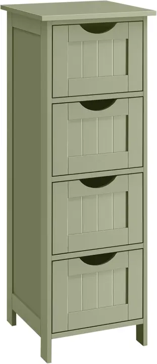 Armario de Baño Moderno Blanco LHC40W 4 Cajones, 30 x 30 x 82 cm para Baño, Sala de Estar, Cocina - 1