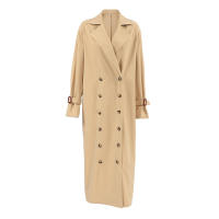 Gabardina elegante de invierno para mujer, holgada, informal, a la moda, versátil, larga - details 13