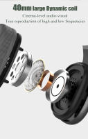 Auriculares Bluetooth inalámbricos con reducción de ruido inteligente para sonido estéreo bass pesado compatible con iOS Android AUX PC para juegos - details 9