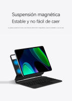 AJIUYU-Teclado mágico para Xiaomi Pad 6 Pro, 11 pulgadas, tableta MiPad 6, Teclado inteligente magnético español, funda con retroiluminación - details 7