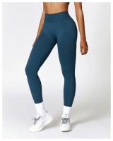 Mallas de Yoga para mujer, pantalones deportivos sin costuras de cintura alta, con realce de caderas, para entrenamiento y correr - details 4