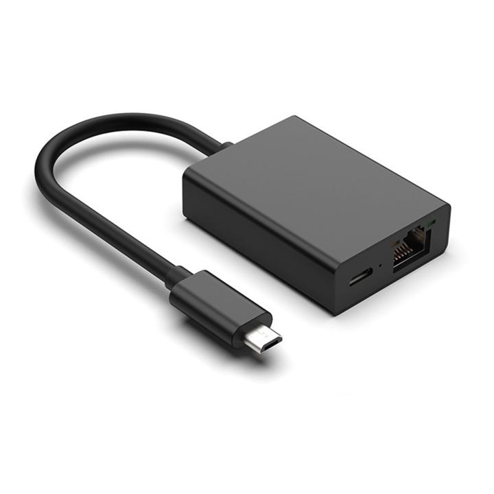 Adaptador Ethernet de tarjeta de red micro-usb, 100M, 4K Fire TV Stick, enrutador de interruptor Ethernet