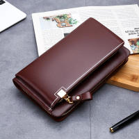 Bolso largo del embrague de los bolsos del bolso del bolso de la tarjeta de la cartera de la PU del negocio de los hombres ocasionales para el hombre - details 7