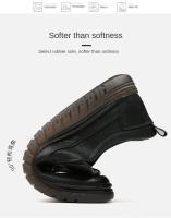 Mocasines de alta calidad para exteriores, cómodos, a la moda, suaves, clásicos, antideslizantes, hechos a mano, zapatos casuales de hombre de cuero vacuno. - details 6