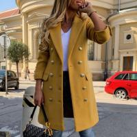 Chaqueta cortavientos con solapa de doble botonadura para mujer, abrigo ajustado, invierno, nuevo - details 1