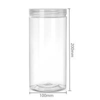 Tarro de almacenamiento transparente de 8 piezas, frascos sellados de plástico para dulces, frutas secas, condimentos, miel, contenedores de cosméticos vacíos, organizadores de cocina - details 1