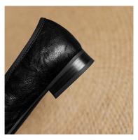 Nueva piel de oveja cabeza cuadrada estilo retro pequeños zapatos de cuero arco pedal boca poco profunda Mary Jane zapatos individuales - details 24