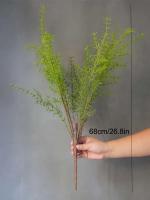 1 unidad, planta de helecho, verde, vid de plástico, hiedra falsa para decoración del hogar, sala de estar, vegetación artificial - details 1