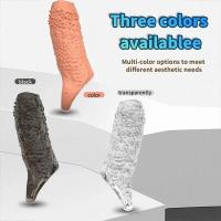 Leten Extender Sleeve Retraso Eyaculación Agrandamiento del pene para hombres Pareja gay Productos de juguetes sexuales Anillo - details 10
