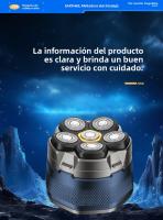 Cortador de Pelo Calva para Hombres Máquina de Afeitar Magnética 6D, Cuchillo de Barba de Alta Potencia, Lavado en Agua para Todo el Cuerpo - details 0