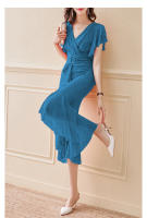 Vestido francés cheongsam mejorado, nuevo estilo para mujer, temperamento de alta gama, ceñido a la cintura, vestido estilo Tianchang de verano - details 16