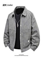 Chaqueta De Pana Primavera Nueva Chaqueta Guapa Con Solapa Para Hombre Chaqueta De Diseño De Moda Superior Informal Suelta - details 8