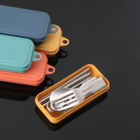 Cuchara de Vendaje de Acero Inoxidable 304 Creativa Utensilios de Comedor Portátil para Exteriores Cuchara Plegable de Viaje Gear de Camping - details 5