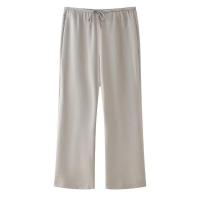 - Conjunto de dos piezas para mujer, tres piezas informales de color caqui sólido, camisa holgada, pantalones de pierna recta de sarga - details 11