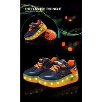 Zapatillas De Deporte Para Niño, Zapatos Luminosos Con Carga Usb De Malla De Dibujos Animados De Araña, Patines Deportivos Para Exteriores, Zapatos De Skate Para Niños Y Niñas, Zapatos Informales - details 3