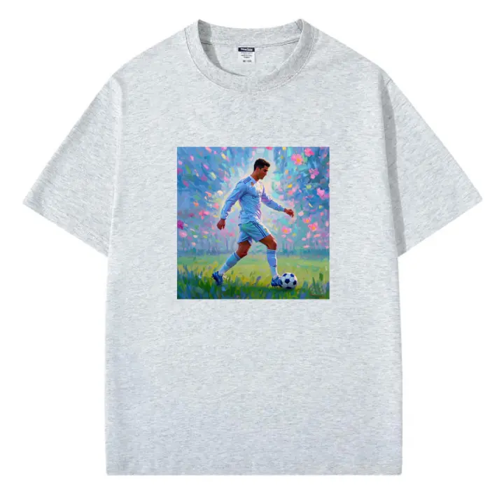 2025 Camiseta para hombre Camiseta negra de algodón puro Camisetas Ronaldo top blanco - 1