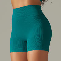 Hamidou-pantalones cortos de Yoga para mujer, Shorts deportivos de cintura alta, sin costuras, con realce de glúteos, para gimnasio, entrenamiento de verano - details 22