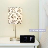 Reloj despertador Digital LED con retroiluminación, calendario de datos y hora, reloj de mesa con retroiluminación electrónica - details 2