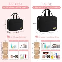 Neceser de viaje con ganchos, bolsa de aseo espaciosa adecuada para mujeres y hombres, bolsa de maquillaje - details 2