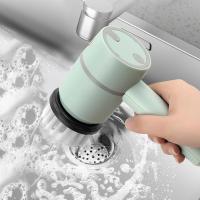 Cepillo de limpieza eléctrico, cepillo para lavar platos, automático, inalámbrico, recargable por USB, cepillos de limpieza para bañeras y cocinas - details 2
