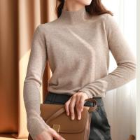 Otoño Invierno chic suéteres inferiores mujer moda jersey de cuello alto ajustado de manga larga Jersey de punto suave cálido Pull Femme Top - details 8