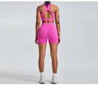 Pantalones de Yoga sin Costuras de Cintura Alta Levantamiento de Cadera Peach - details 14